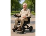Folding Lightweight Electric Wheelchair Powerchair MAX PRO (With Bluetooth Remote) - Image 5
