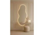 Asymmetrical mirror with LED lights. 5.2ft x 2ft Irregular designer floating mirror 1600x600mm - Image 2