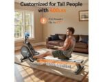 YOSUDA Magnetic Rowing Machine for Home - Rower Machine Use with Bluetooth, App Supported, Rowing Machine for Taller Power Athletes, Comfortable Seat Cushion - Image 3