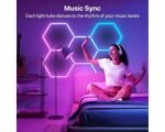 HYPERLITE Hexagon Garage Lights: 5 Grid RGB Hexagon LED Lights with Music Sync Mode, App & Remote Control, Multi-Color Honeycomb Light for Gaming Room, Gym, Garage - Image 3