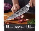 5-Piece Forged luxury sharp Knife Set Great Christmas Gift - Image 3