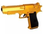 Gold Desert Eagle Nerf Kids Toy Gun w/ Silencer + Bullets Golden - Image 5